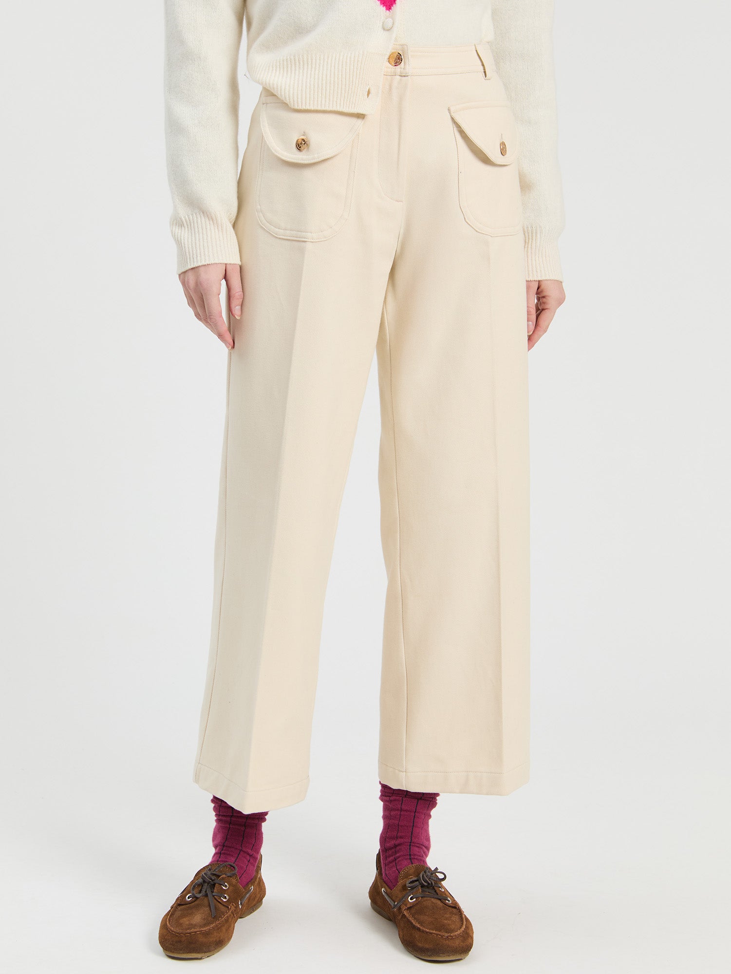 RAW-EDGE TROUSERS