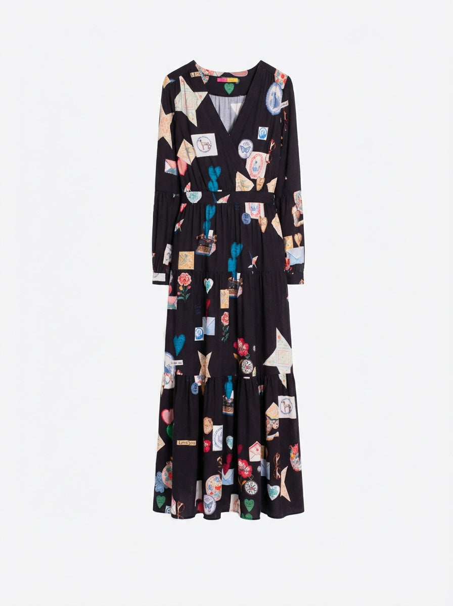 VESTIDO LARGO NEGRO LOVE