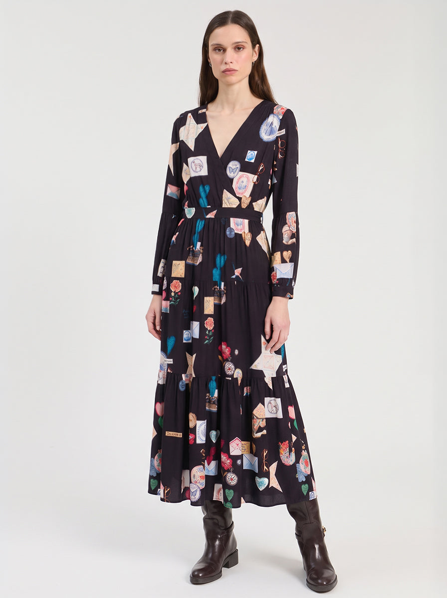 VESTIDO LARGO NEGRO LOVE