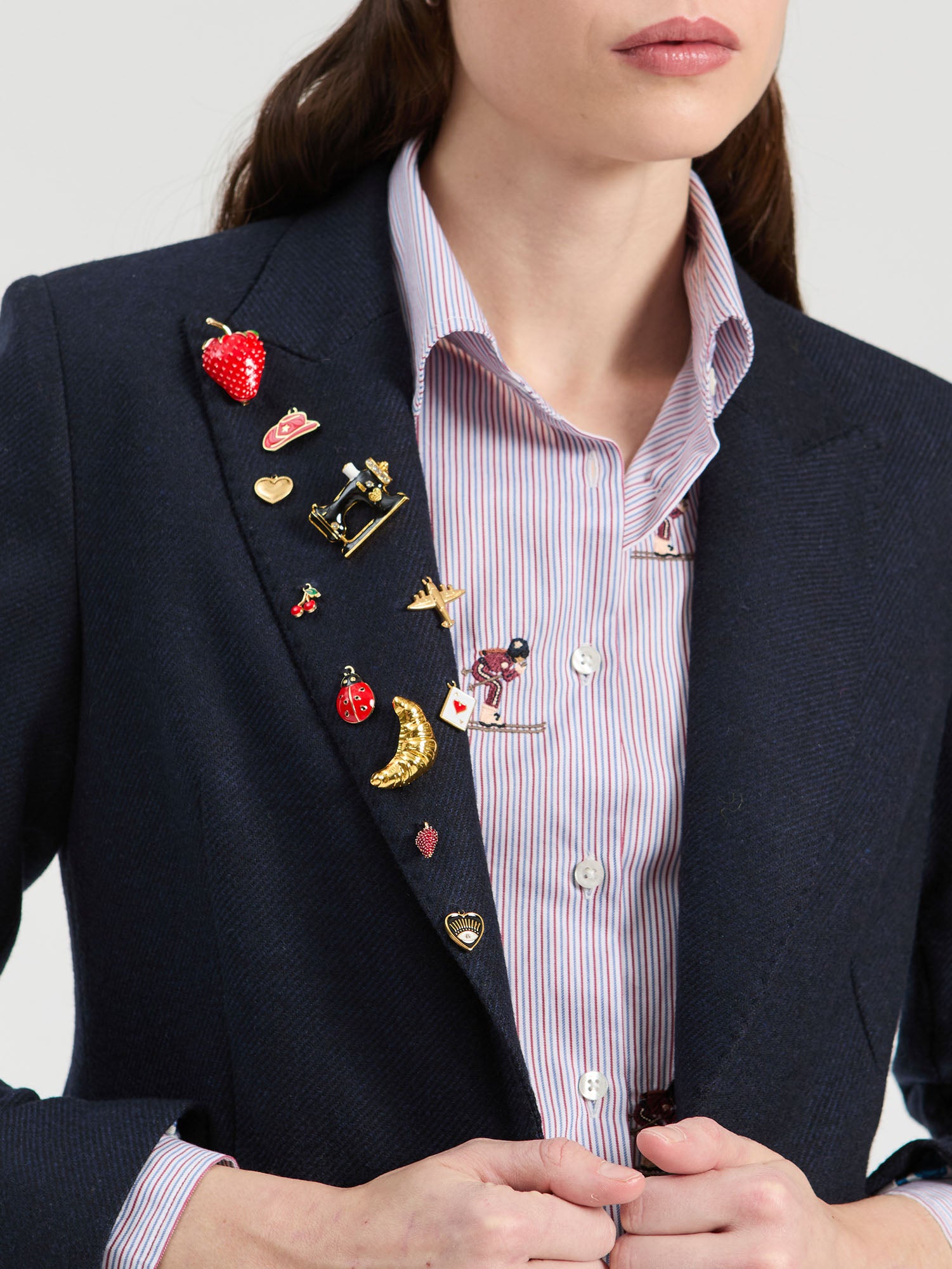 NAVY WOOL JACKET
