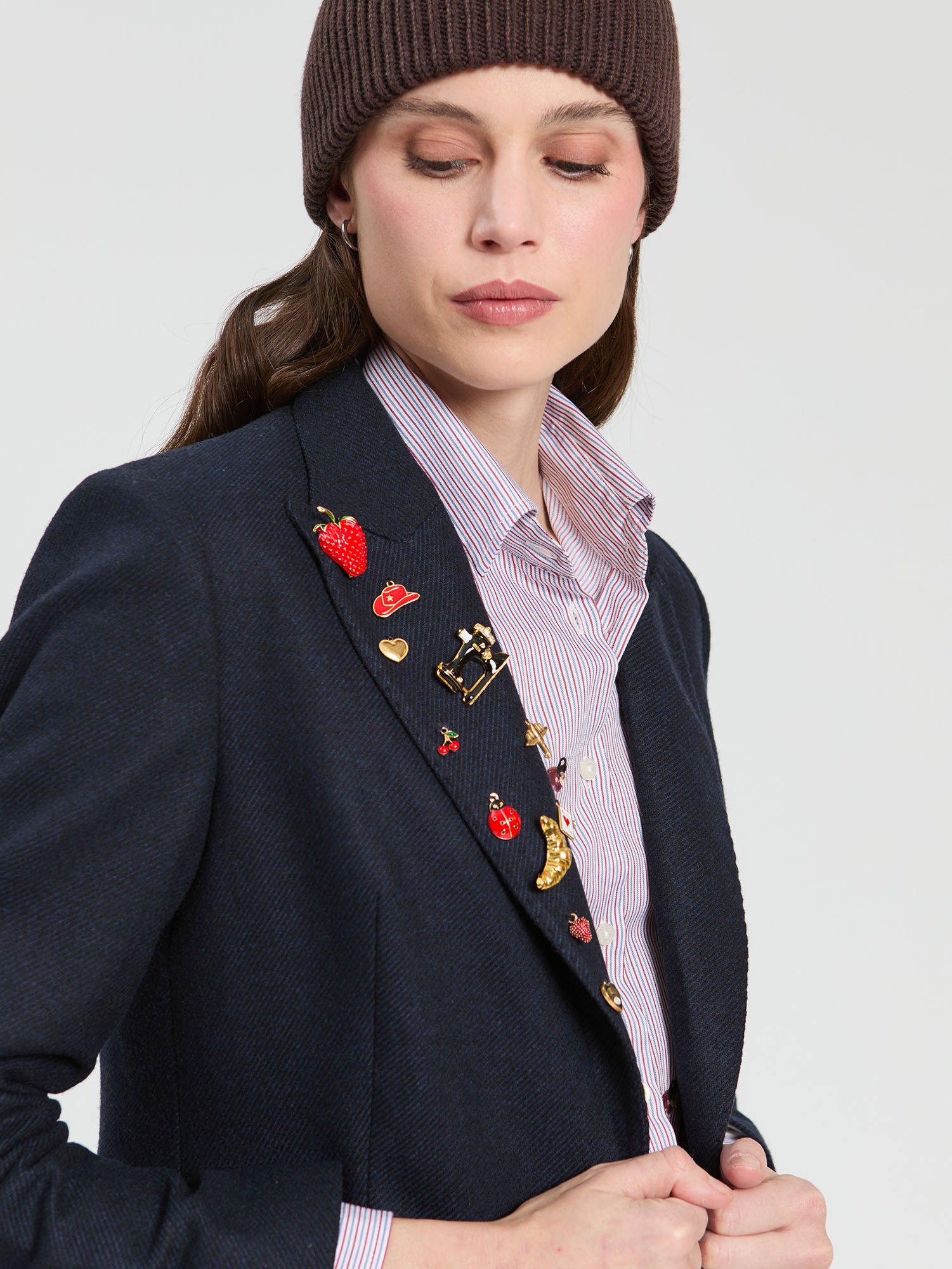 NAVY WOOL JACKET
