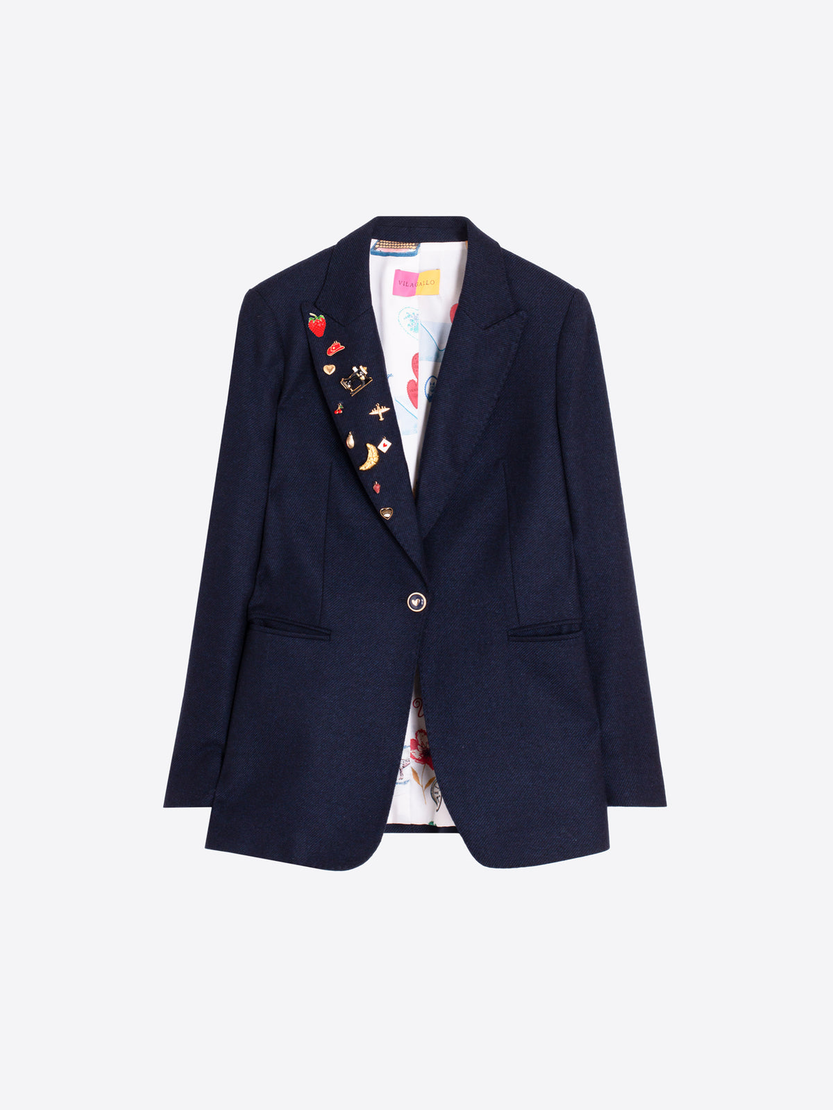 CHAQUETA LANA MARINO