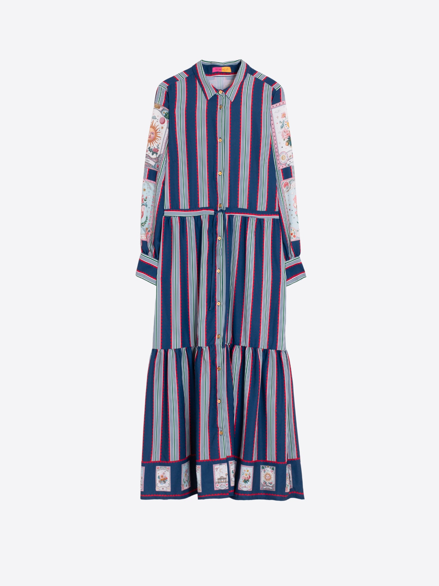 VESTIDO RAYAS Y CARTAS MADRID