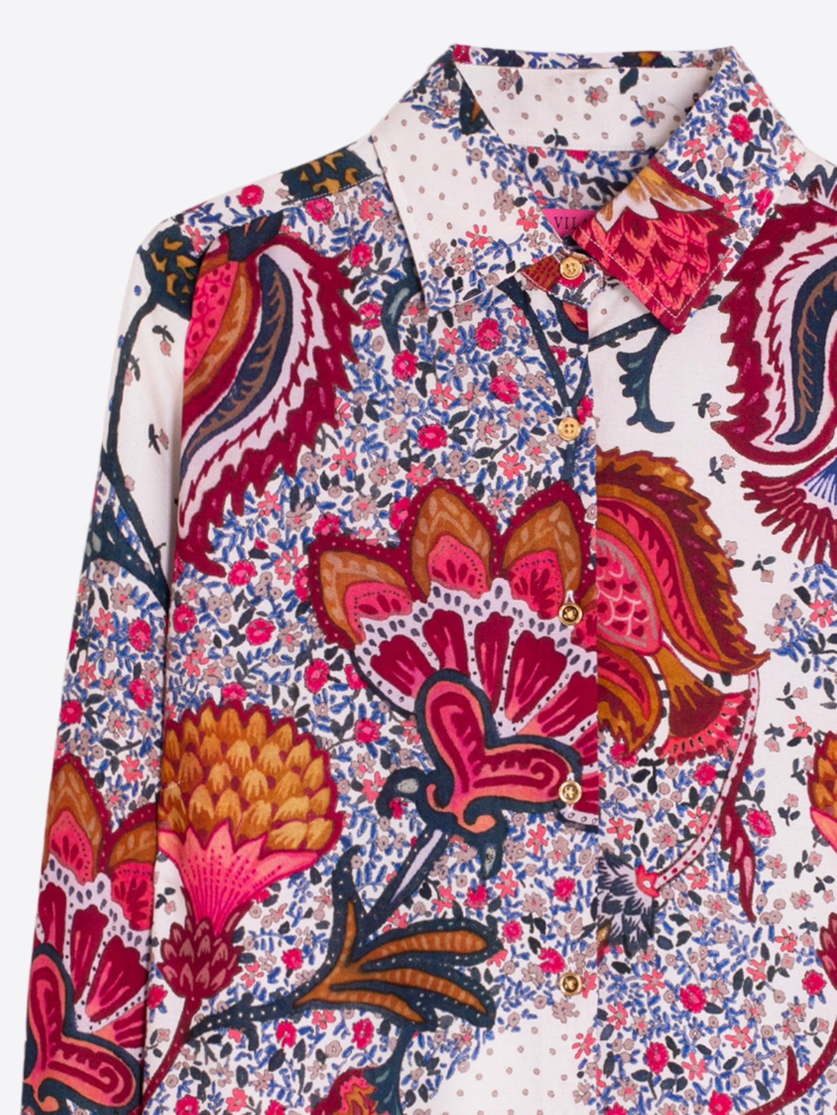 CAMISA ESTAMPADA PAISLEY FLORAL