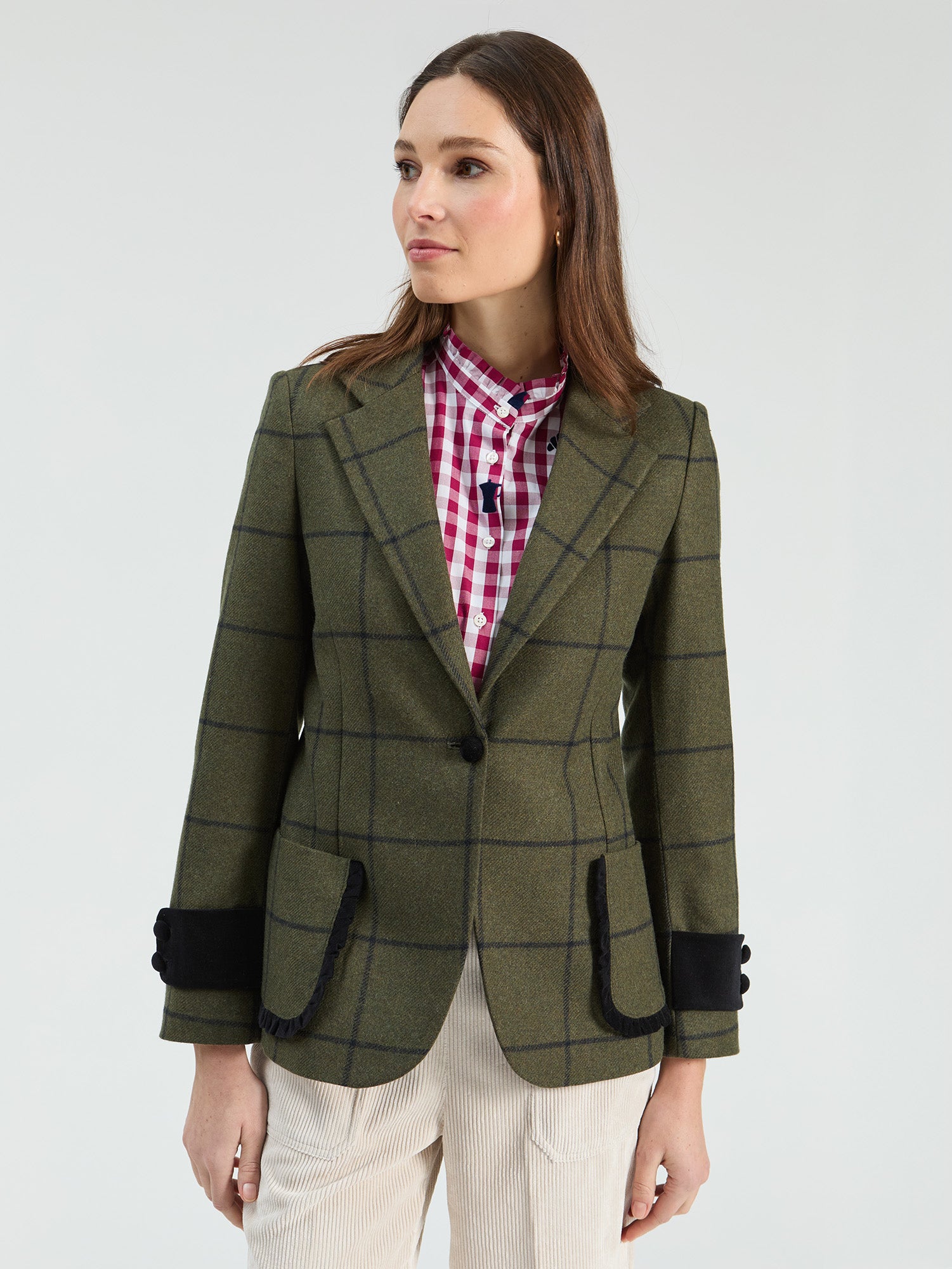 PLAID GREEN JACKET