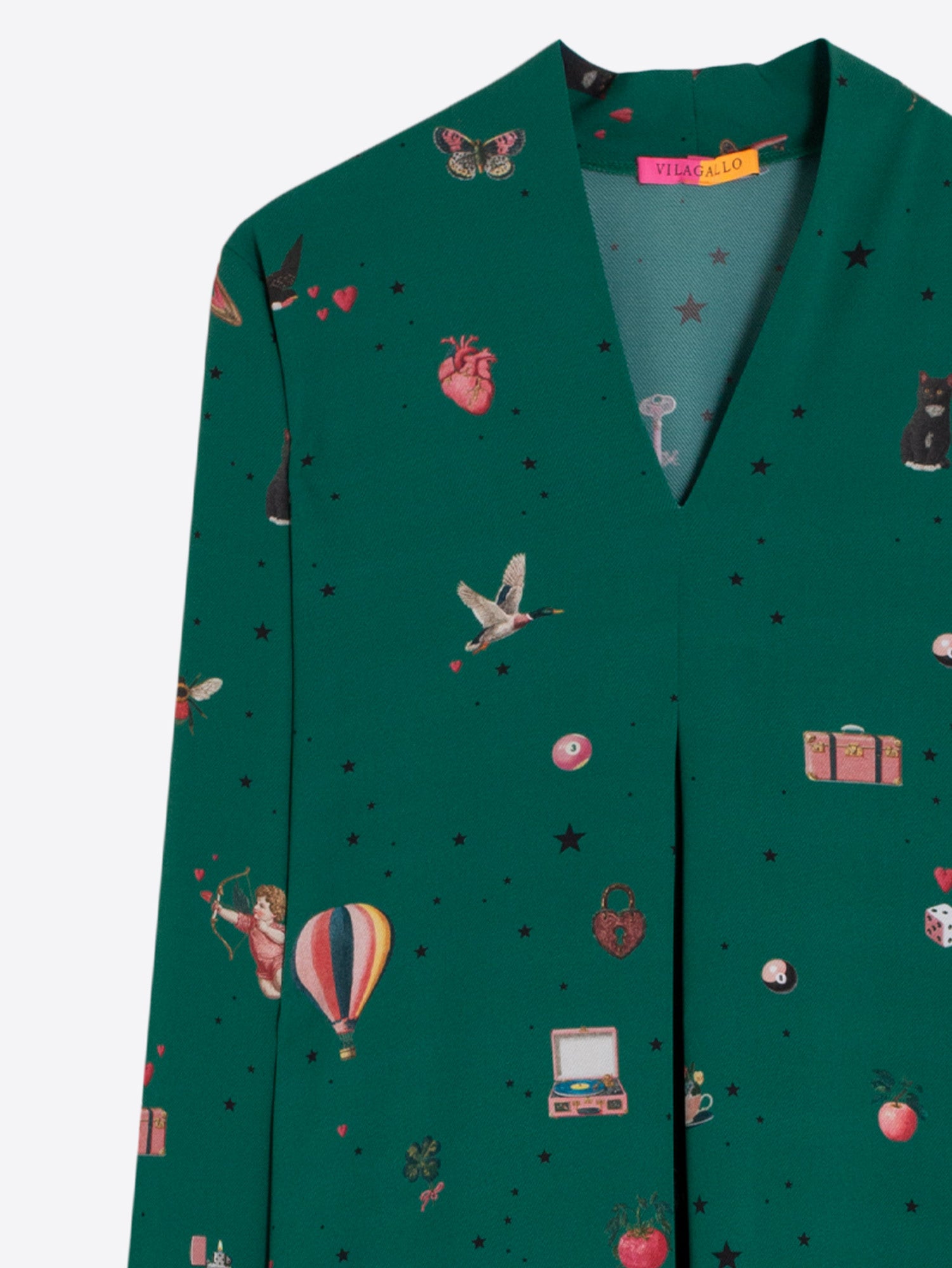 CUPID LONG GREEN DRESS