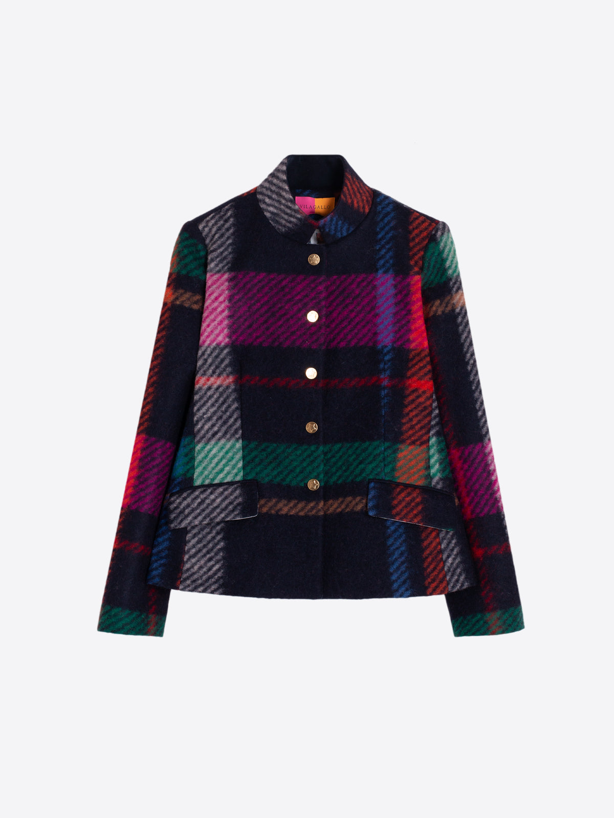 CHAQUETA LANA  CUADRO XL MULTICOLOR