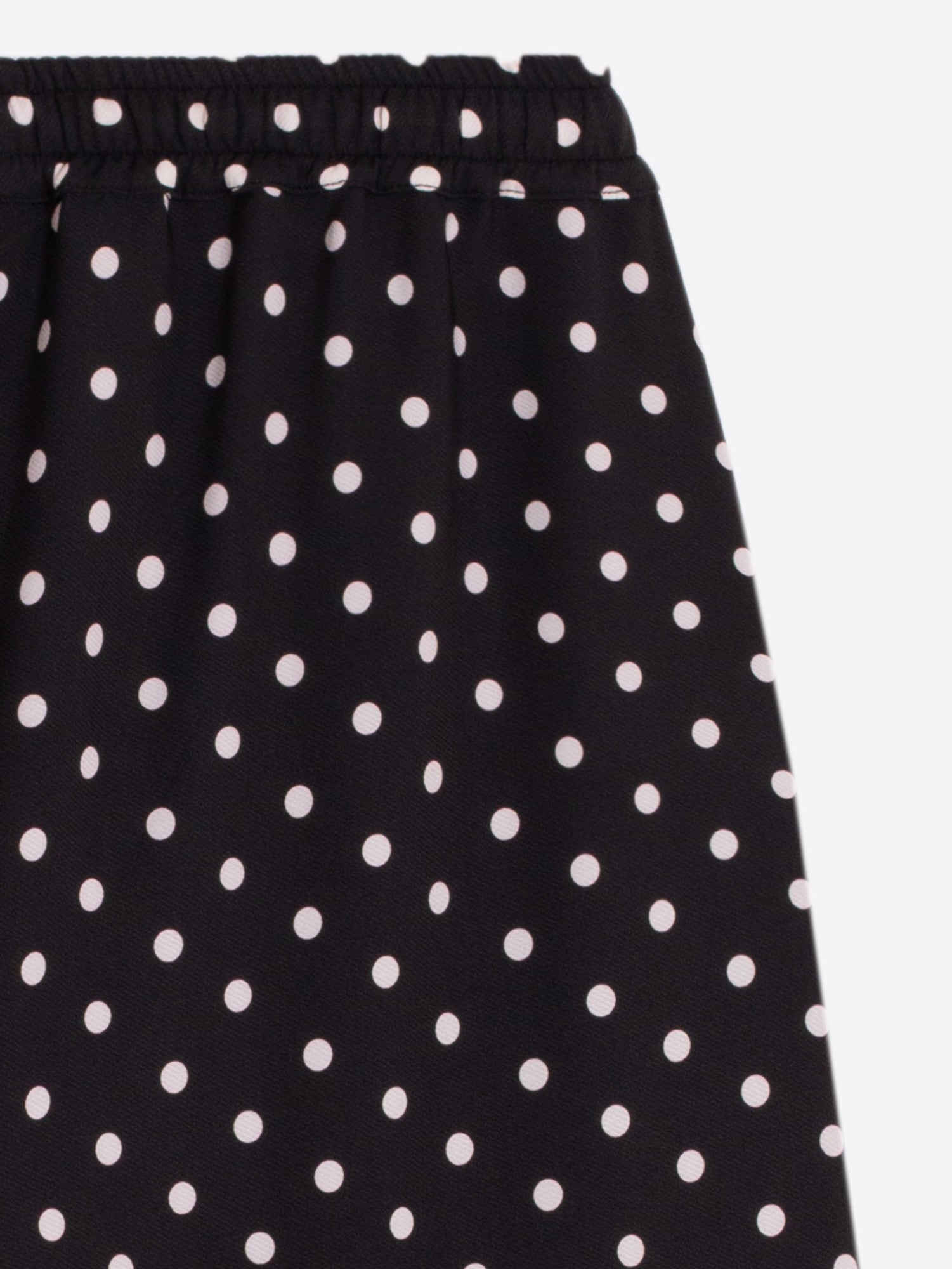 BLACK CHECKERED POLKA DOT TROUSERS