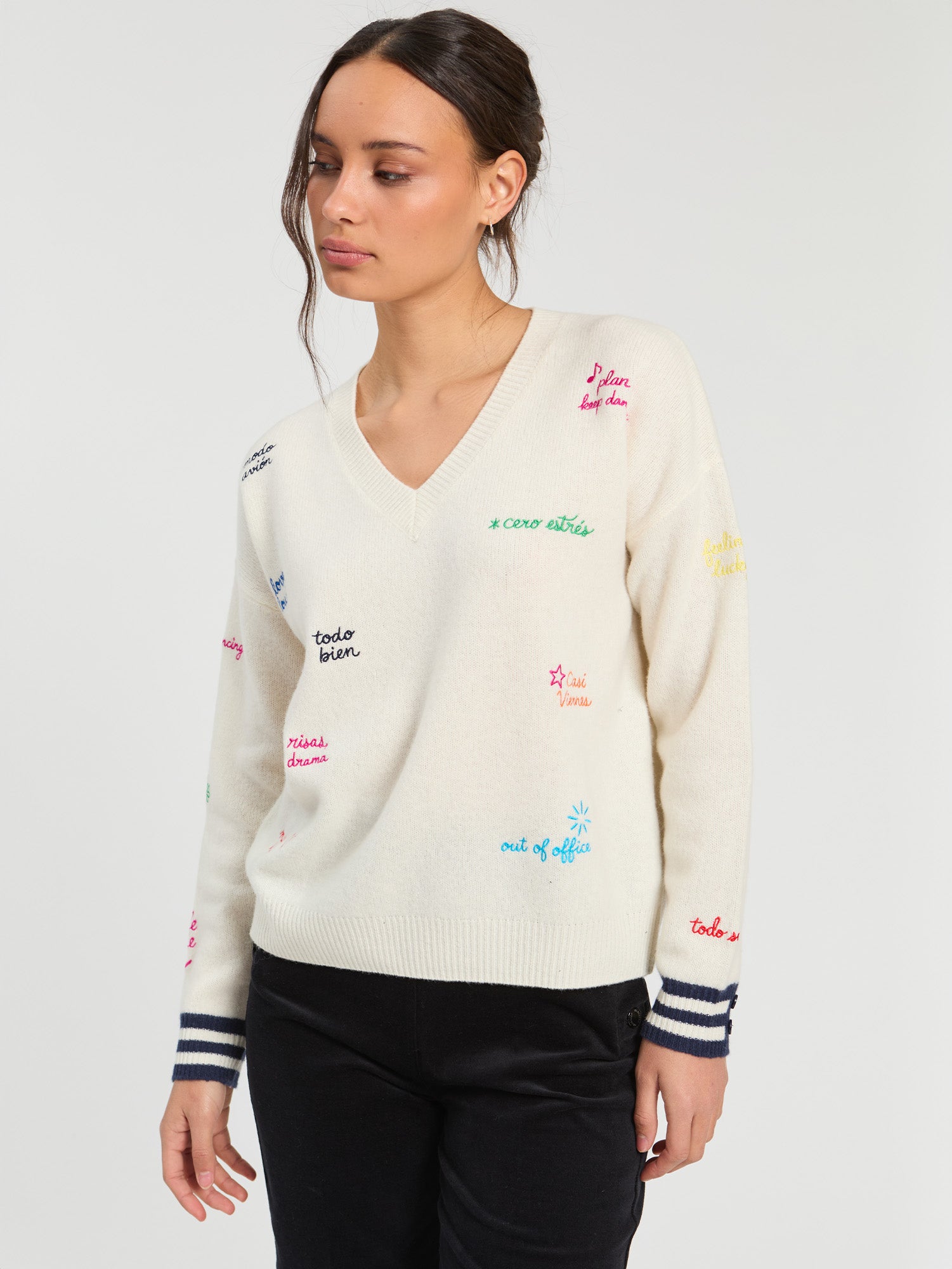RAW AND MARINE WORDS SWEATER