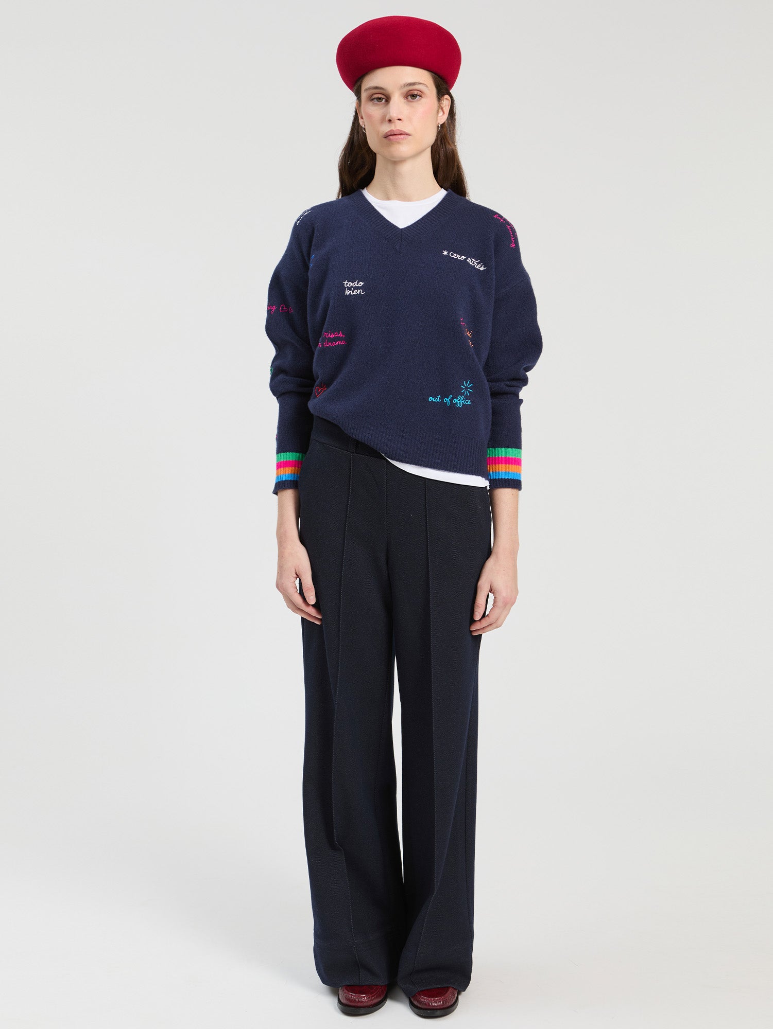 WORDS JERSEY NAVY
