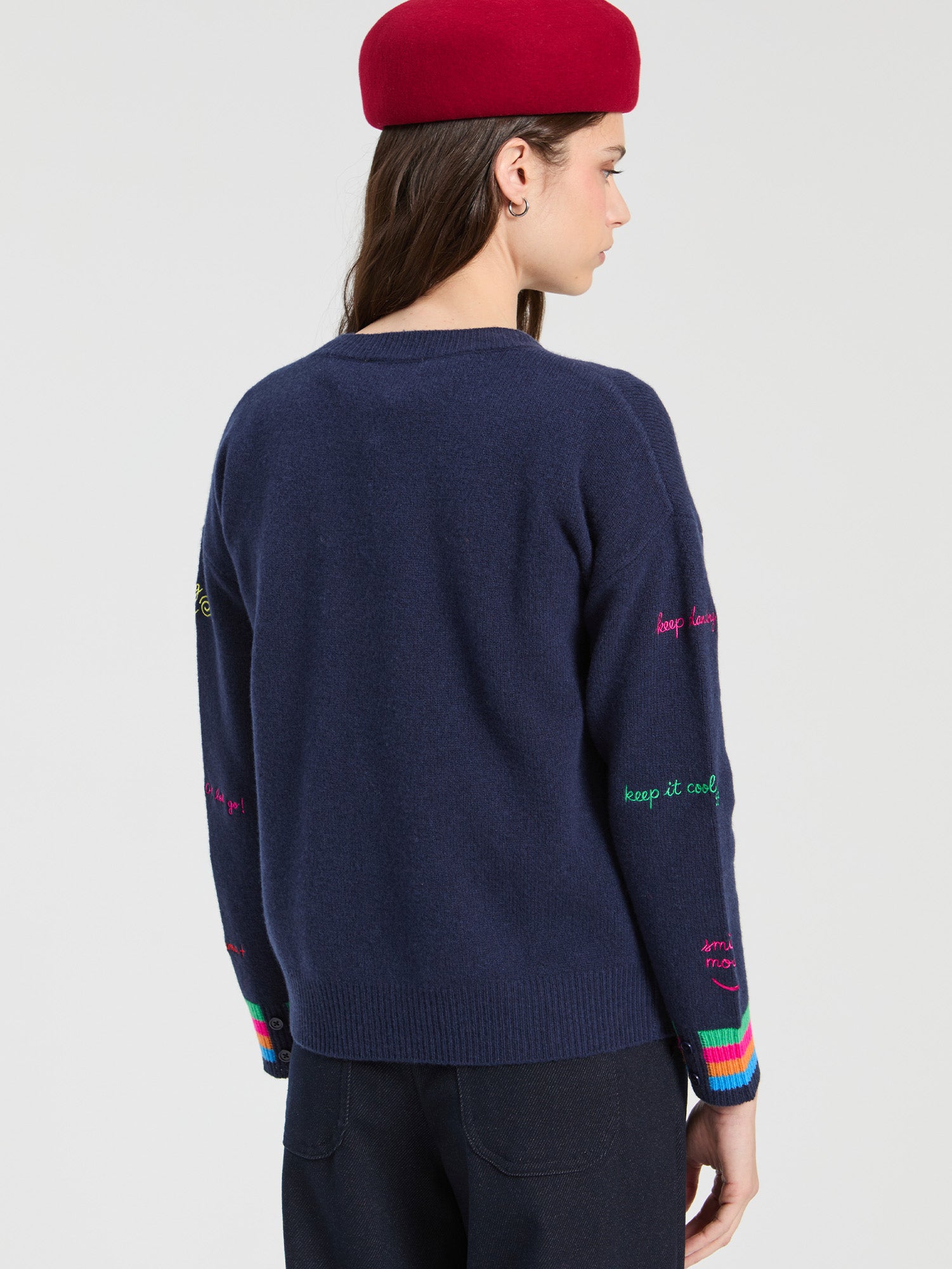 WORDS JERSEY NAVY
