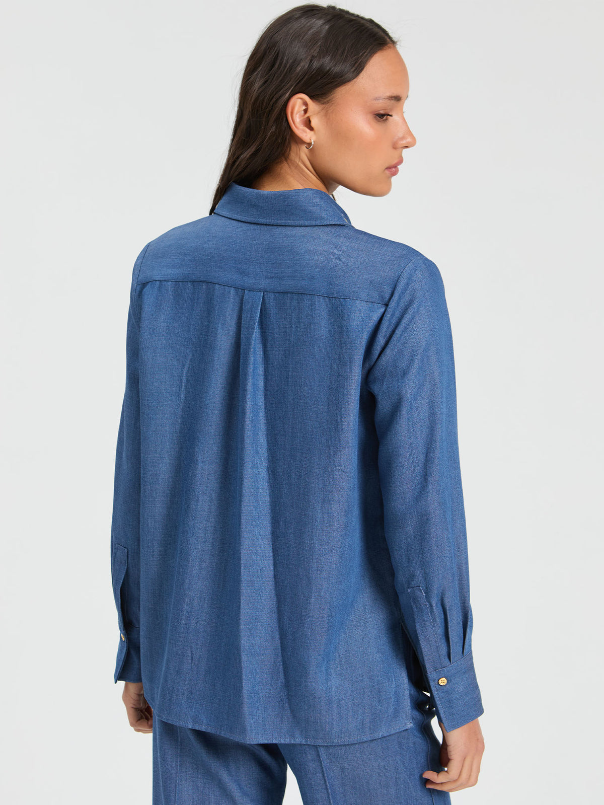 CAMISA DENIM CLARO TENCEL