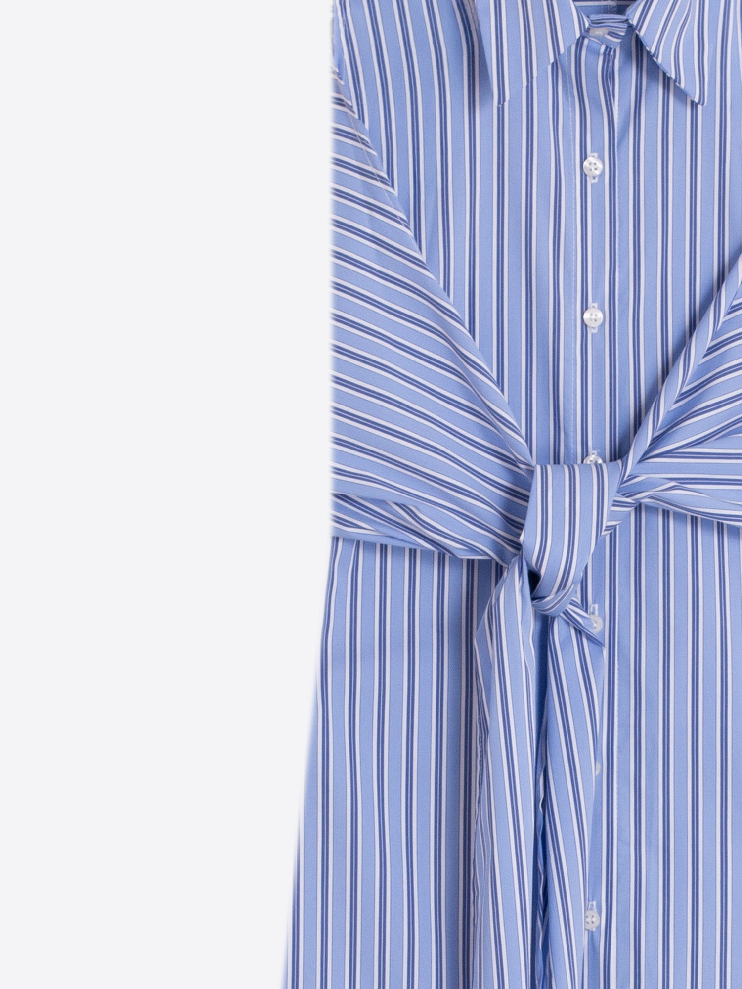 VESTIDO MIDI SIN MANGAS RAYAS AZUL