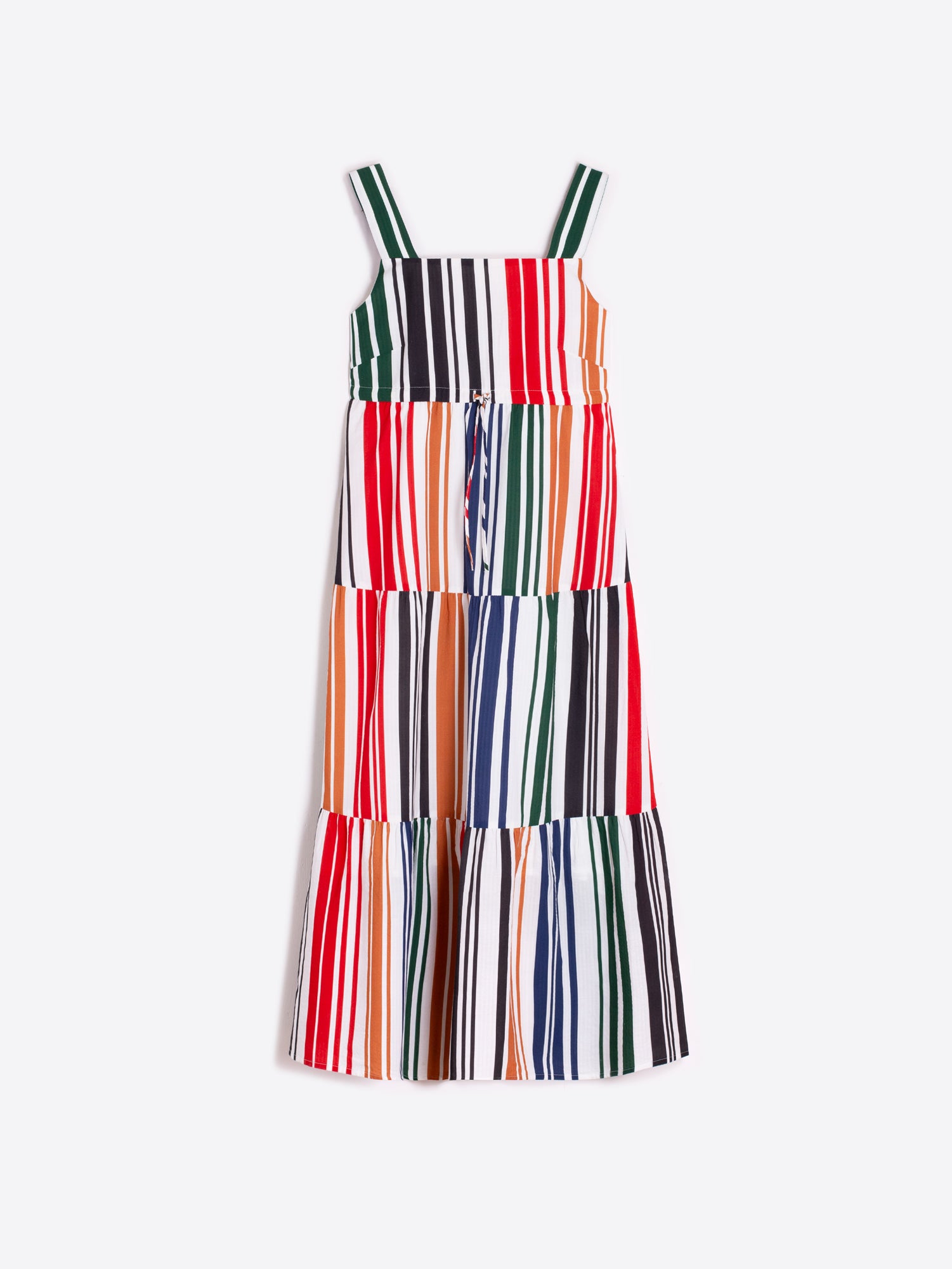 VESTIDO TIRANTES RAYAS MULTICOLOR