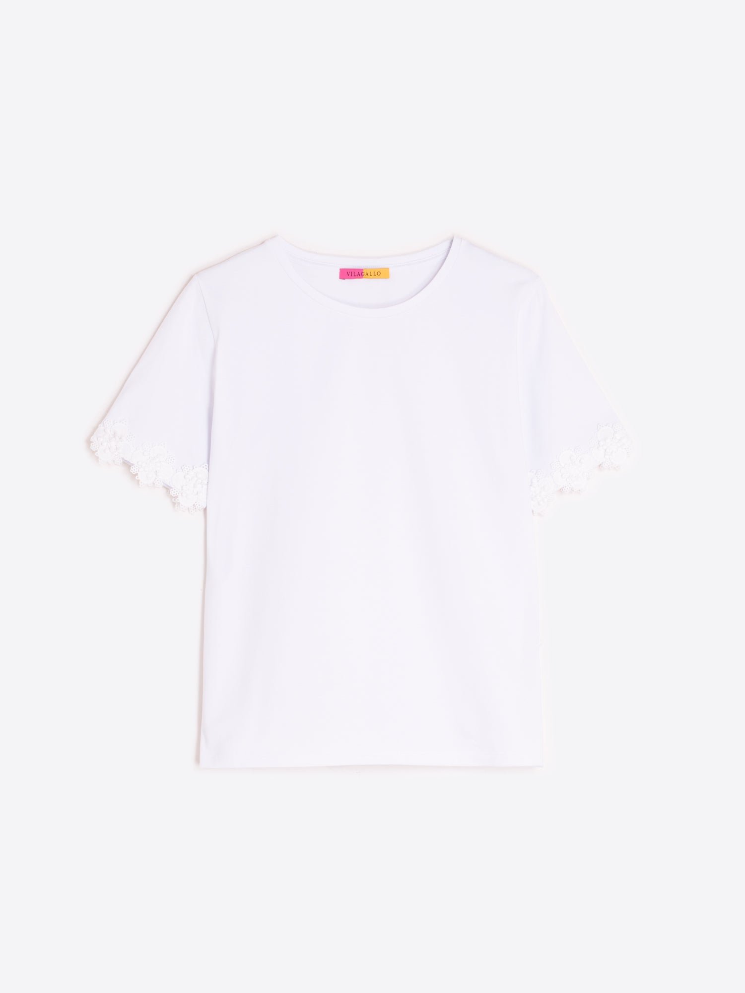 CAMISETA BLANCA MANGA ENCAJE