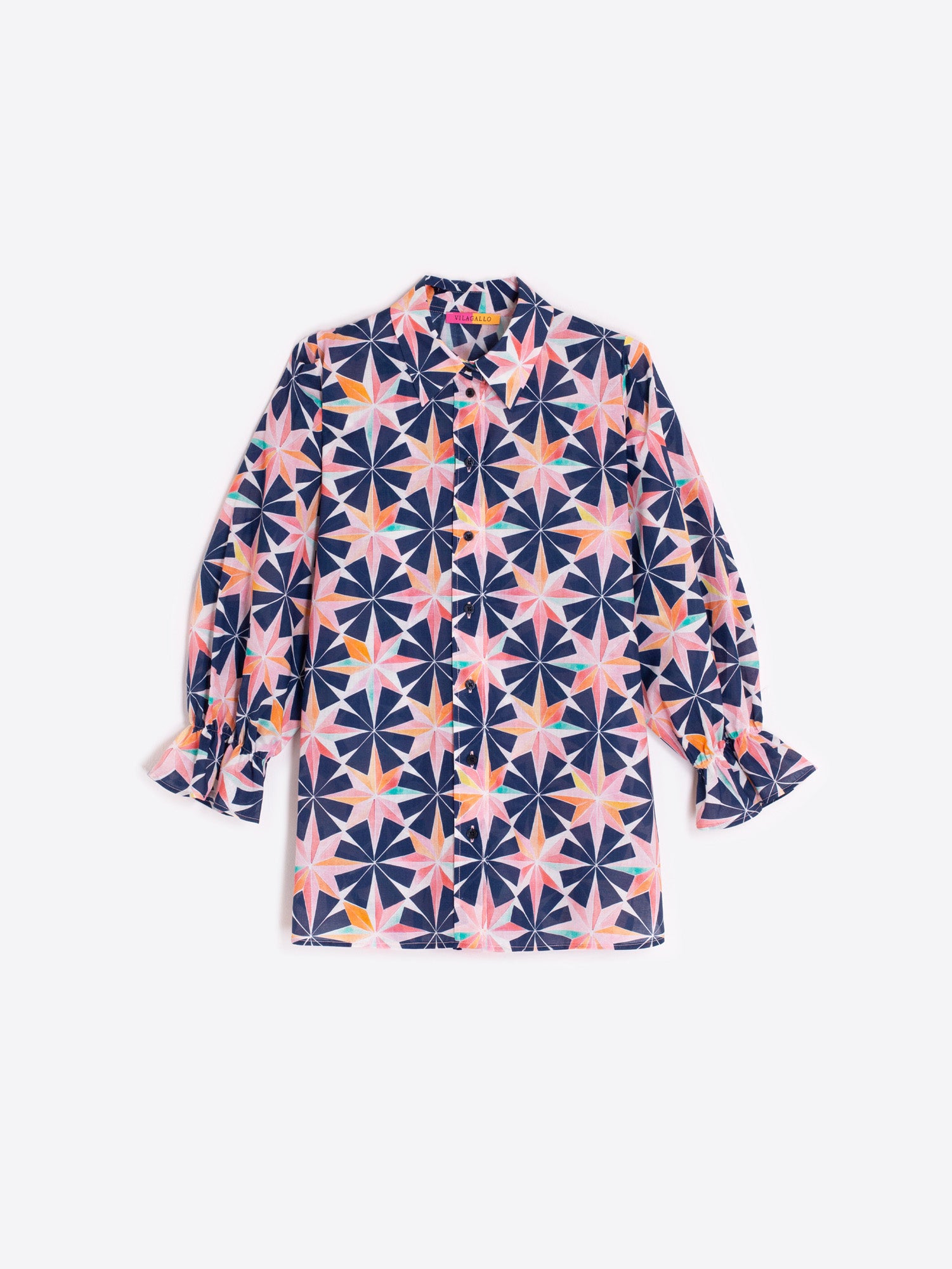 CAMISA ESTAMPADO ESTRELLAS MULTICOLOR