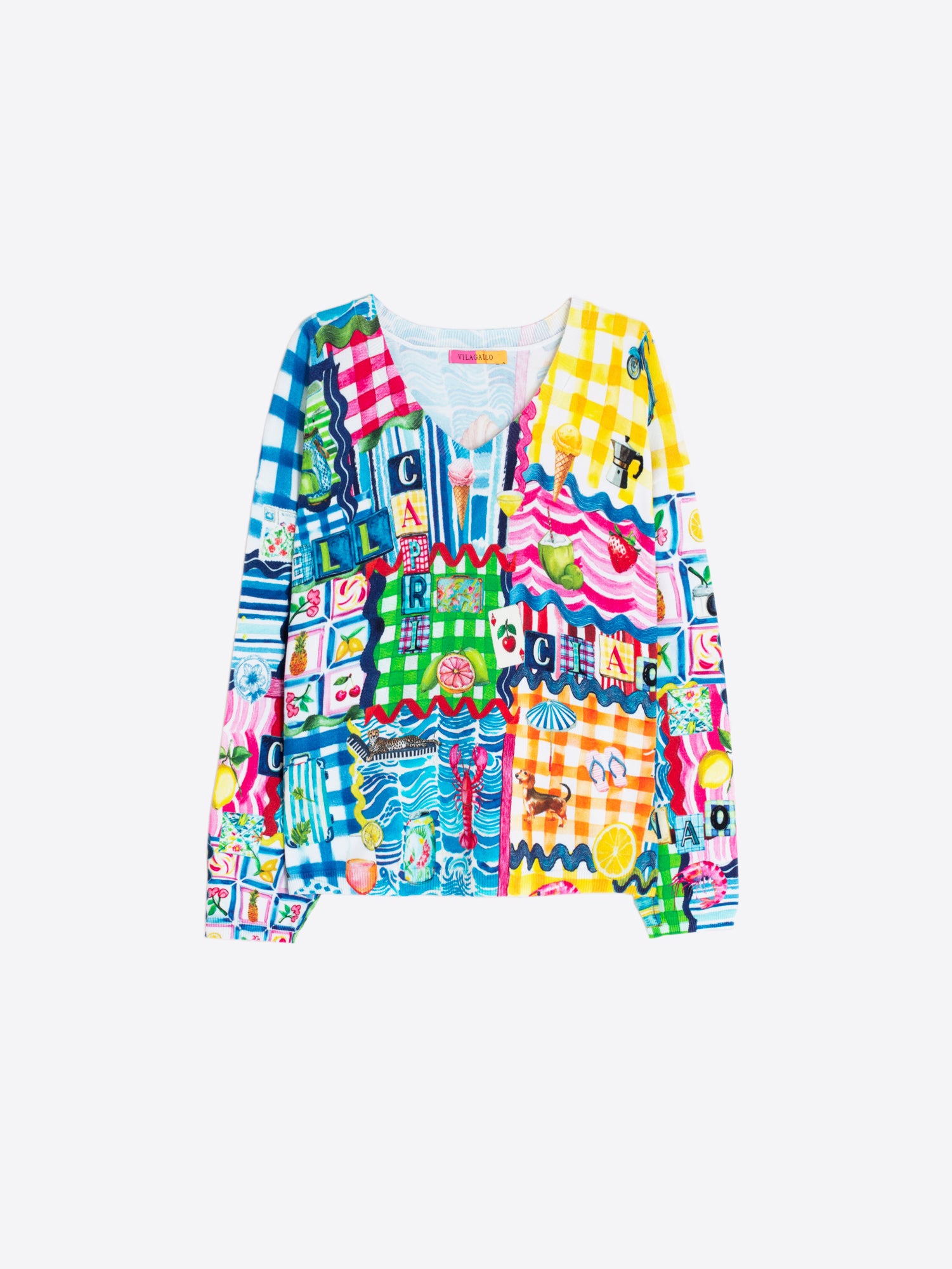 JERSEY ESTAMPADO PATCHWORK COLORIDO