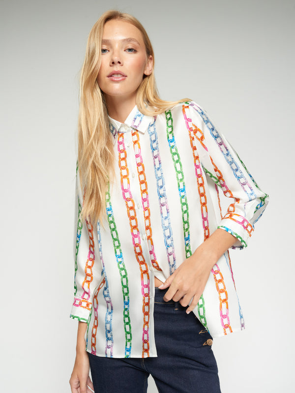 CAMISA ESTAMPADO CADENAS MULTICOLOR