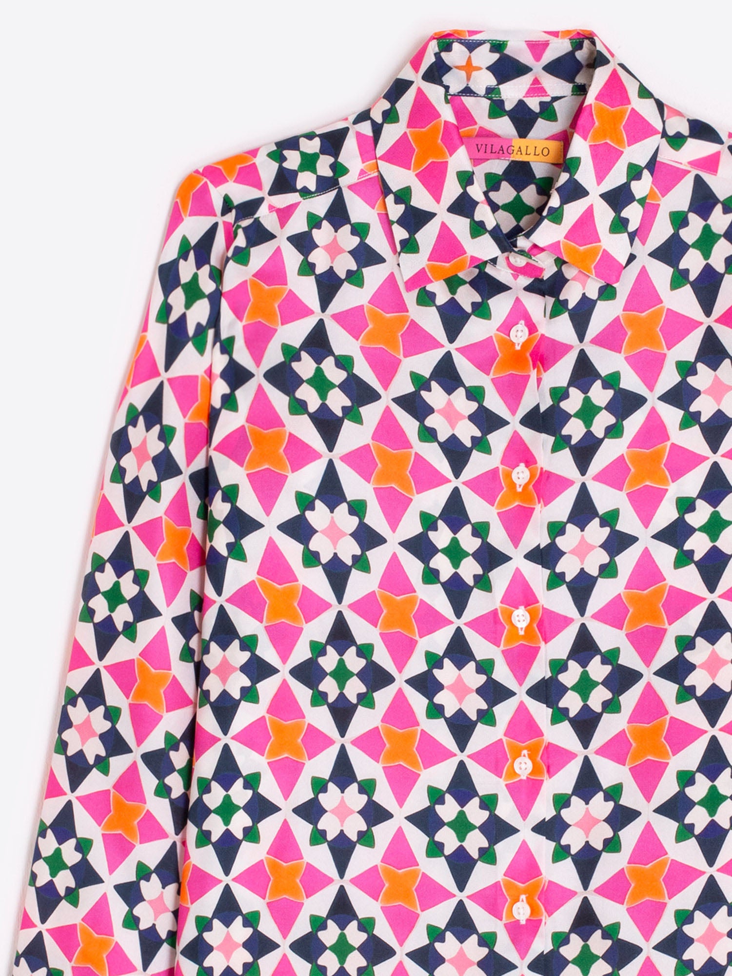 CAMISA ESTAMPADO GEOMÉTRICO MULTICOLOR
