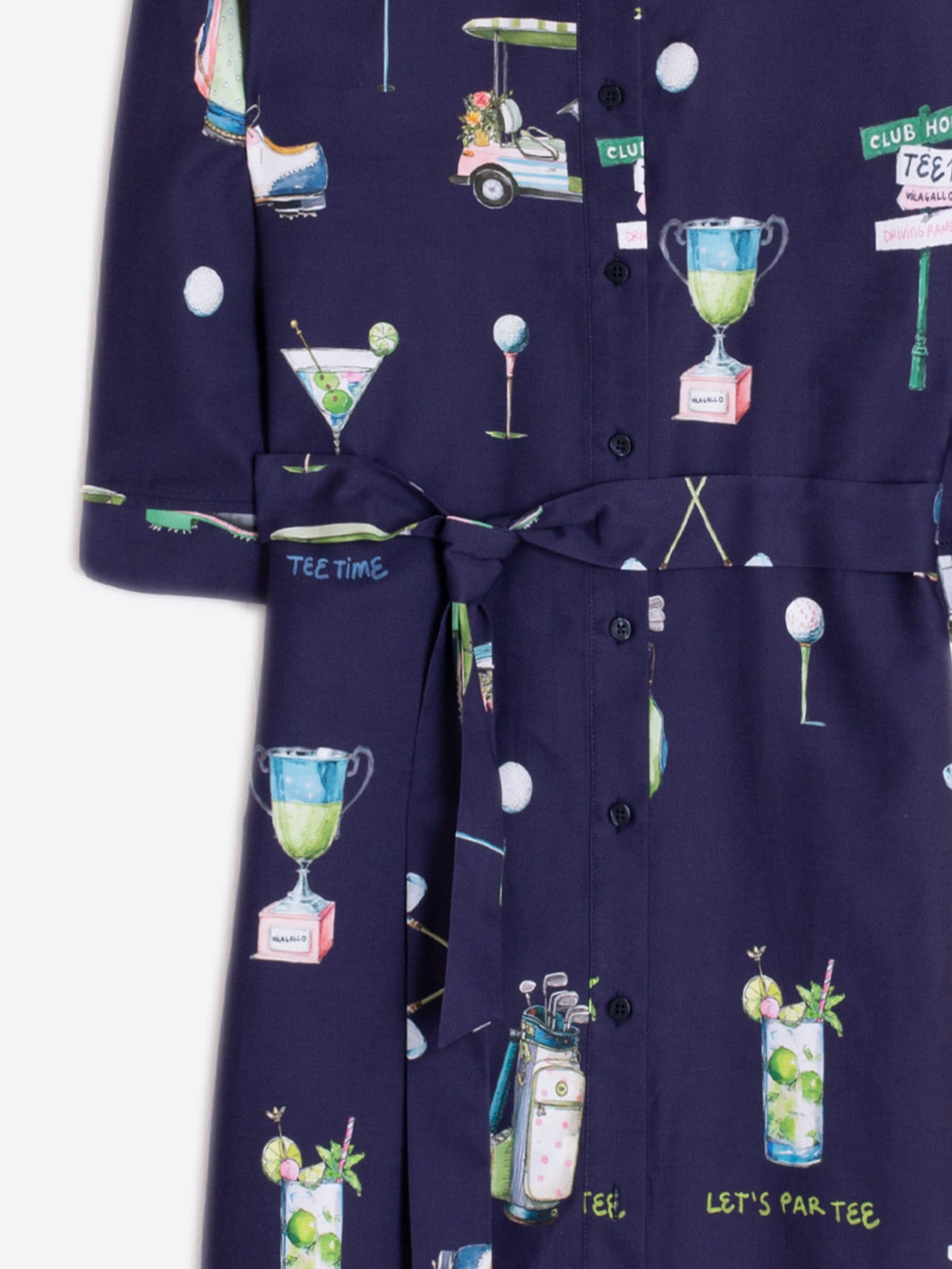 VESTIDO CAMISERO ESTAMPADO GOLF