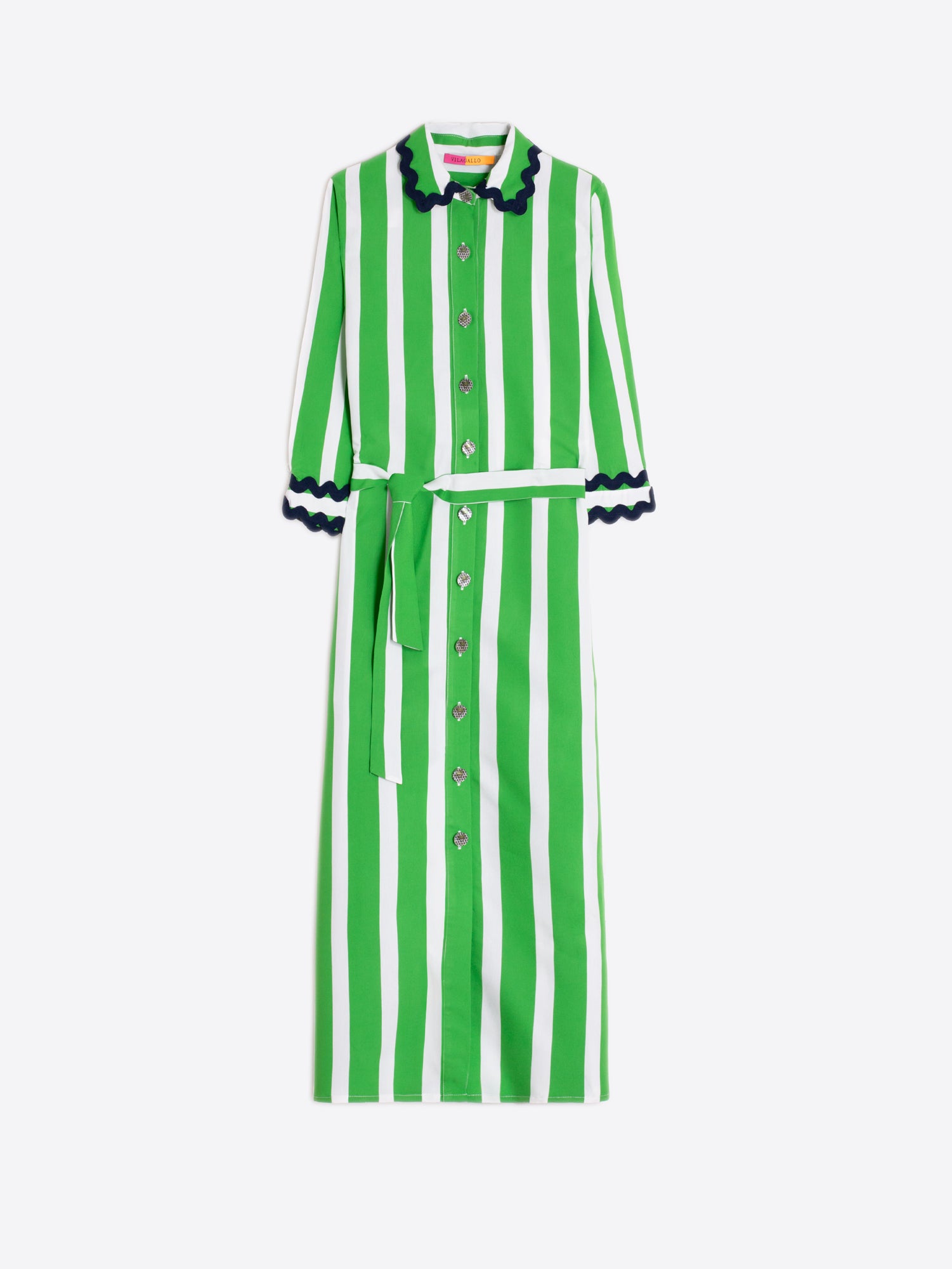 water green dress GREEN STRIPED SHIRT DRESS