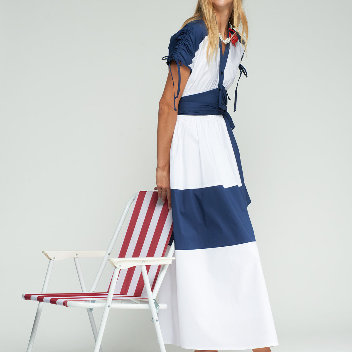 navy blue white dress AND Fuchsia Dress Spring Dresses Sleeves Spring Style it with sandals Colour:Animal