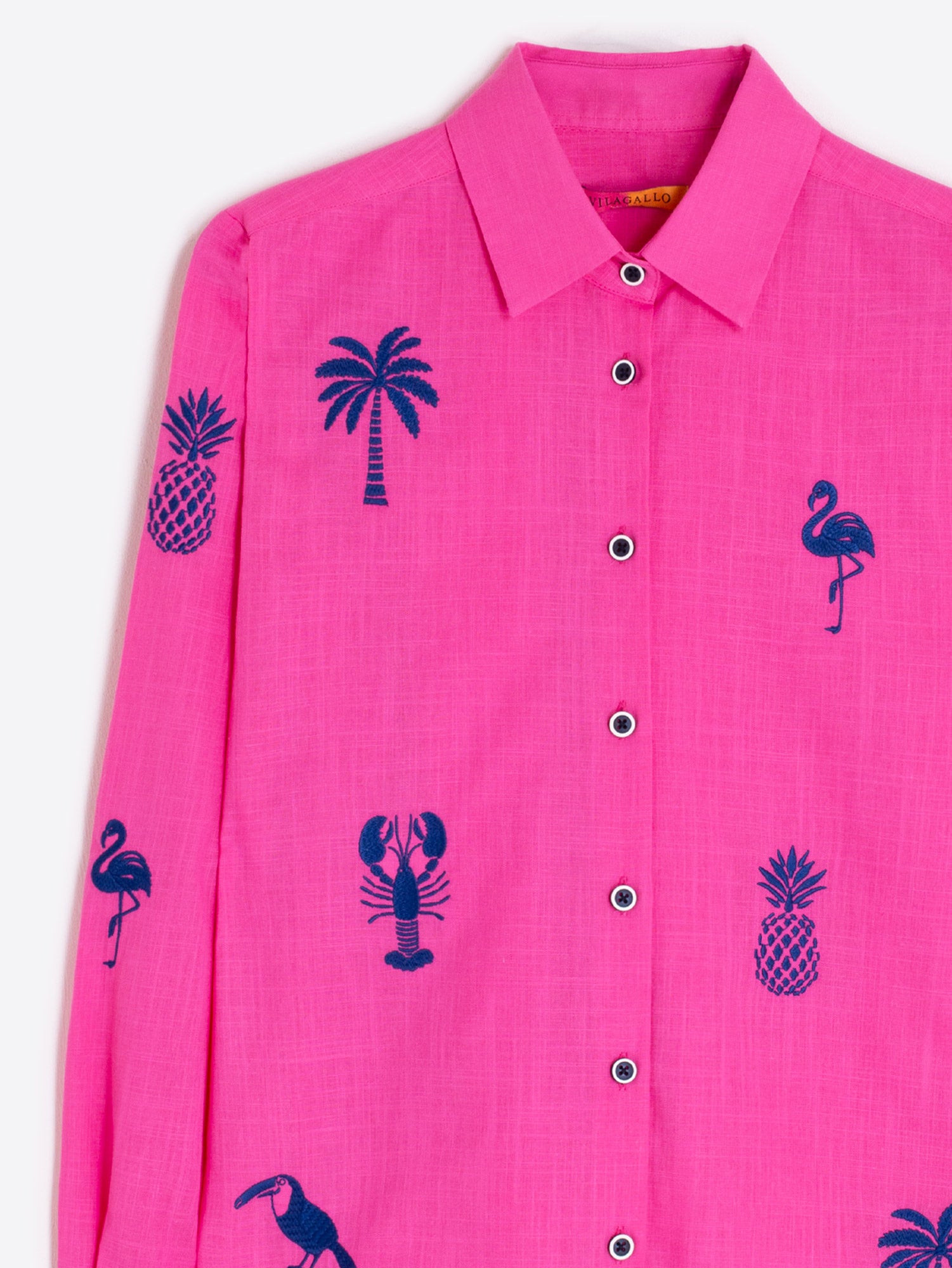 CAMISA ISA EMB ROSA