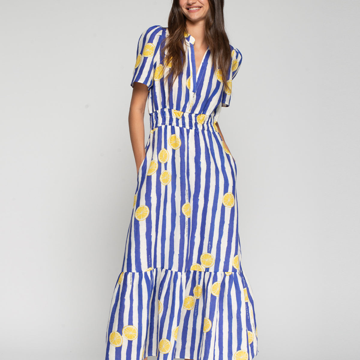 STRIPED LEMON DRESS