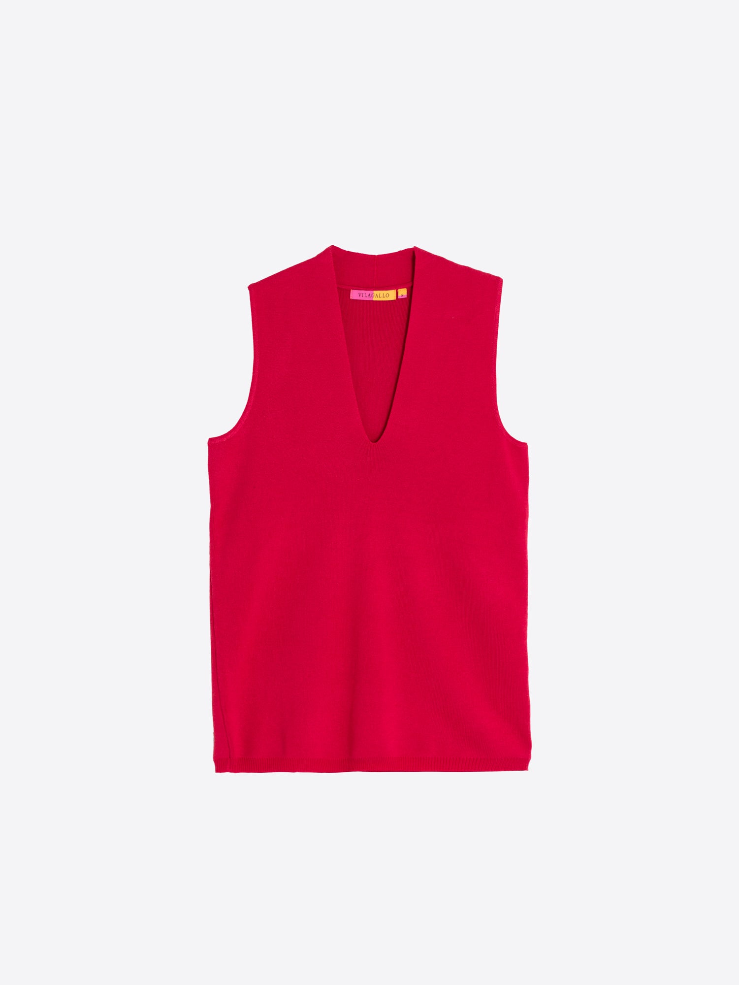 TOP ROJO ESCOTE EN V