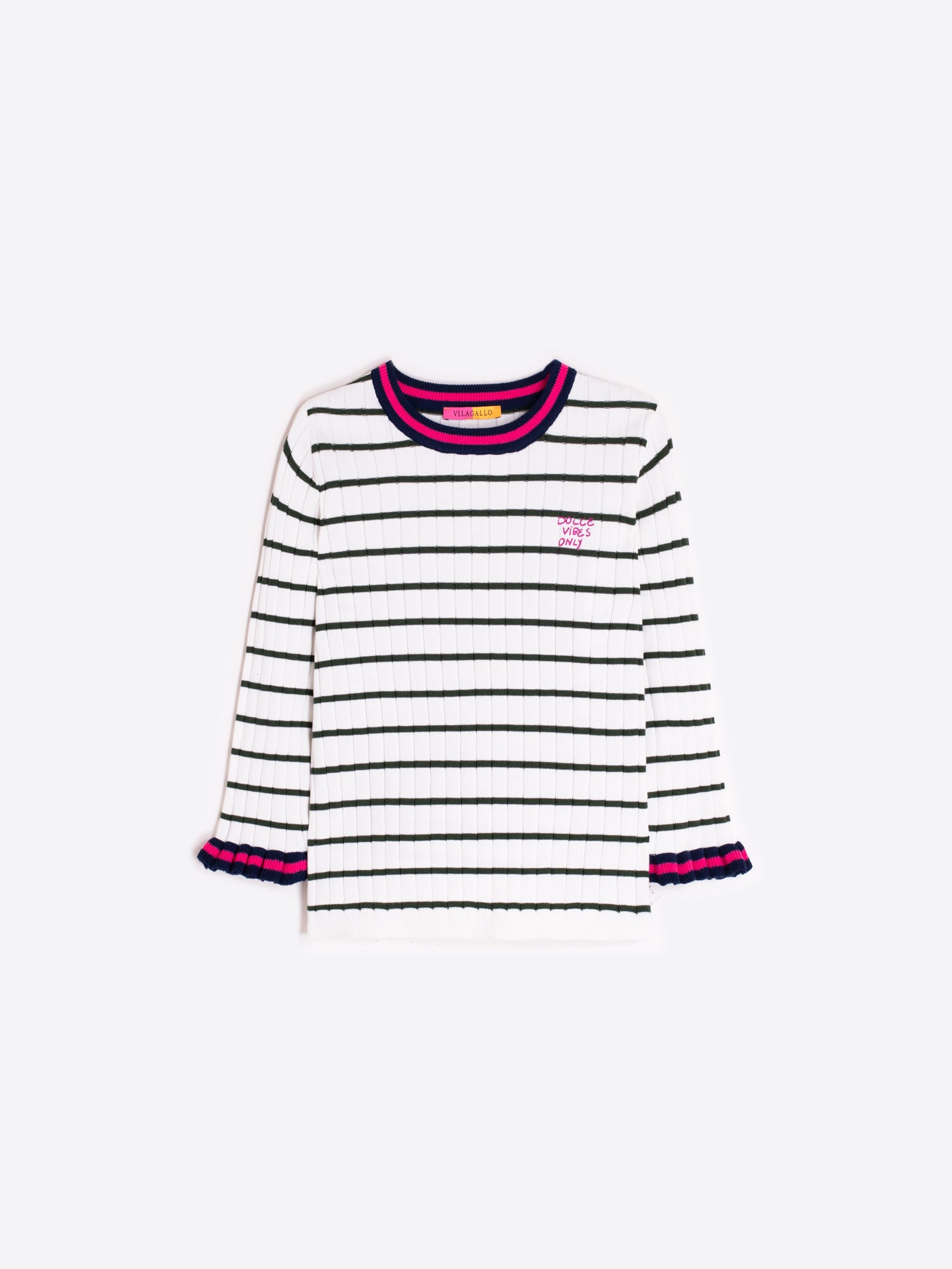 TOP RAYAS BLANCO Y NEGRO DOLCE VIBES