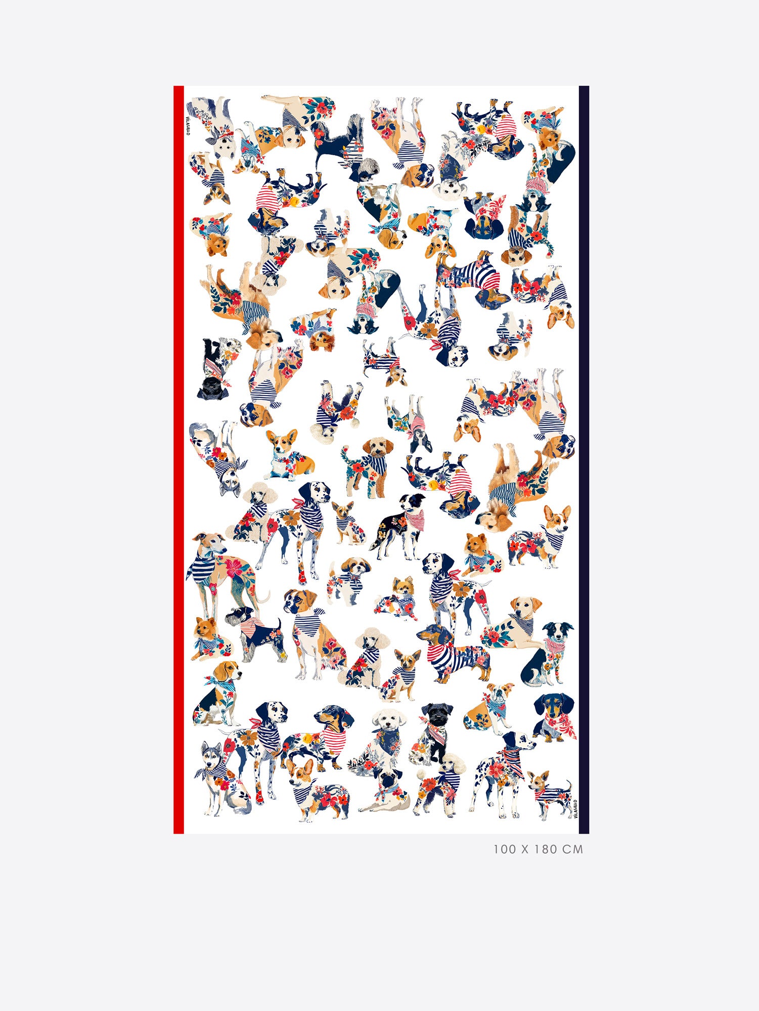 PAÑUELO ESTAMPADO PERROS MULTICOLOR