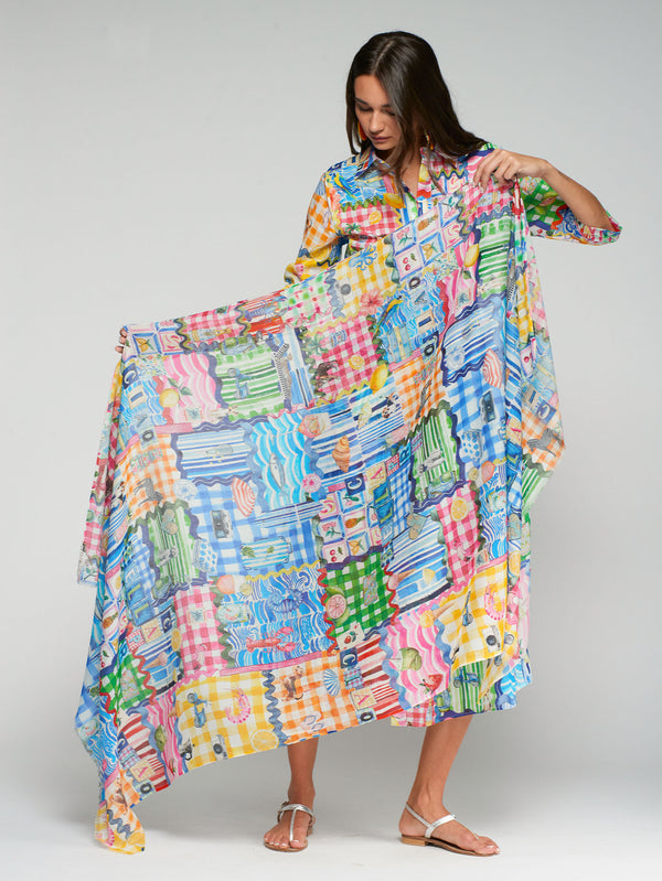 PAÑUELO ESTAMPADO PATCHWORK COSTA