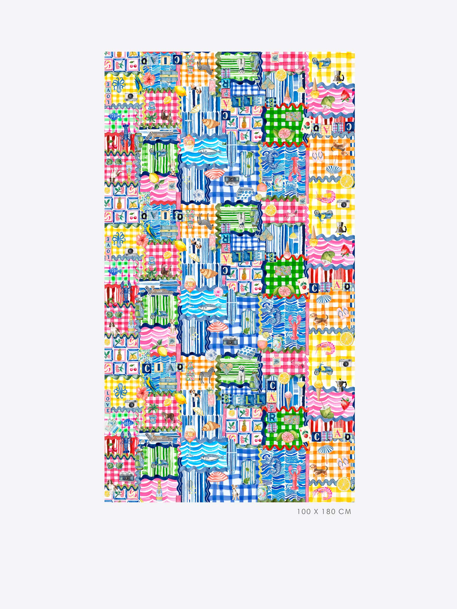 PAÑUELO ESTAMPADO PATCHWORK COSTA