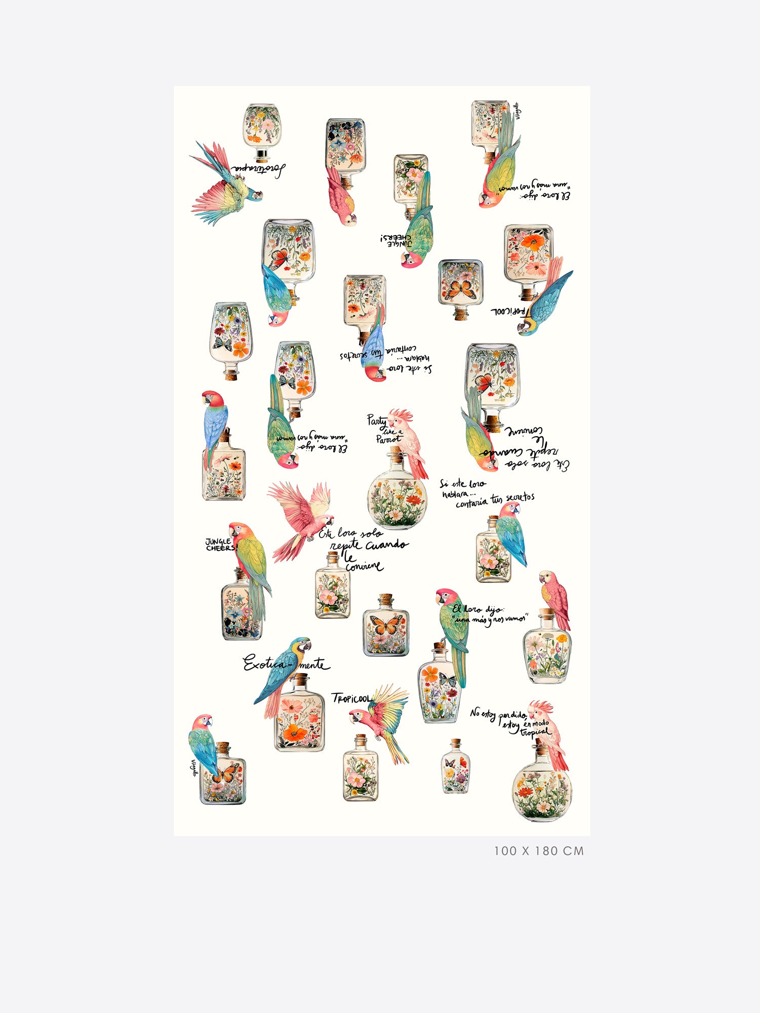 PAÑUELO AROMAS TROPICALES LOROS