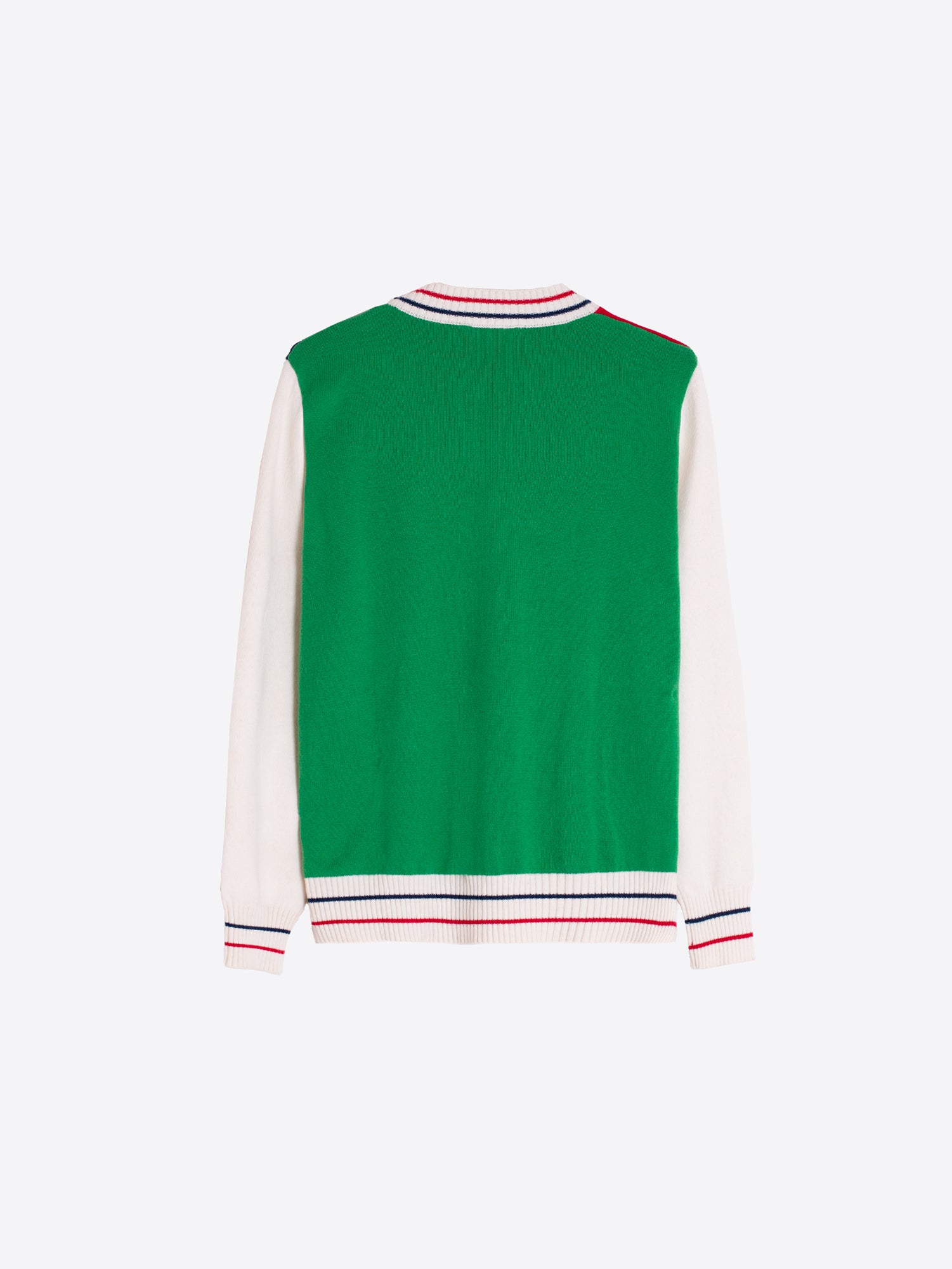 CHAQUETA TRICOLOR BOLSILLOS BORDADOS