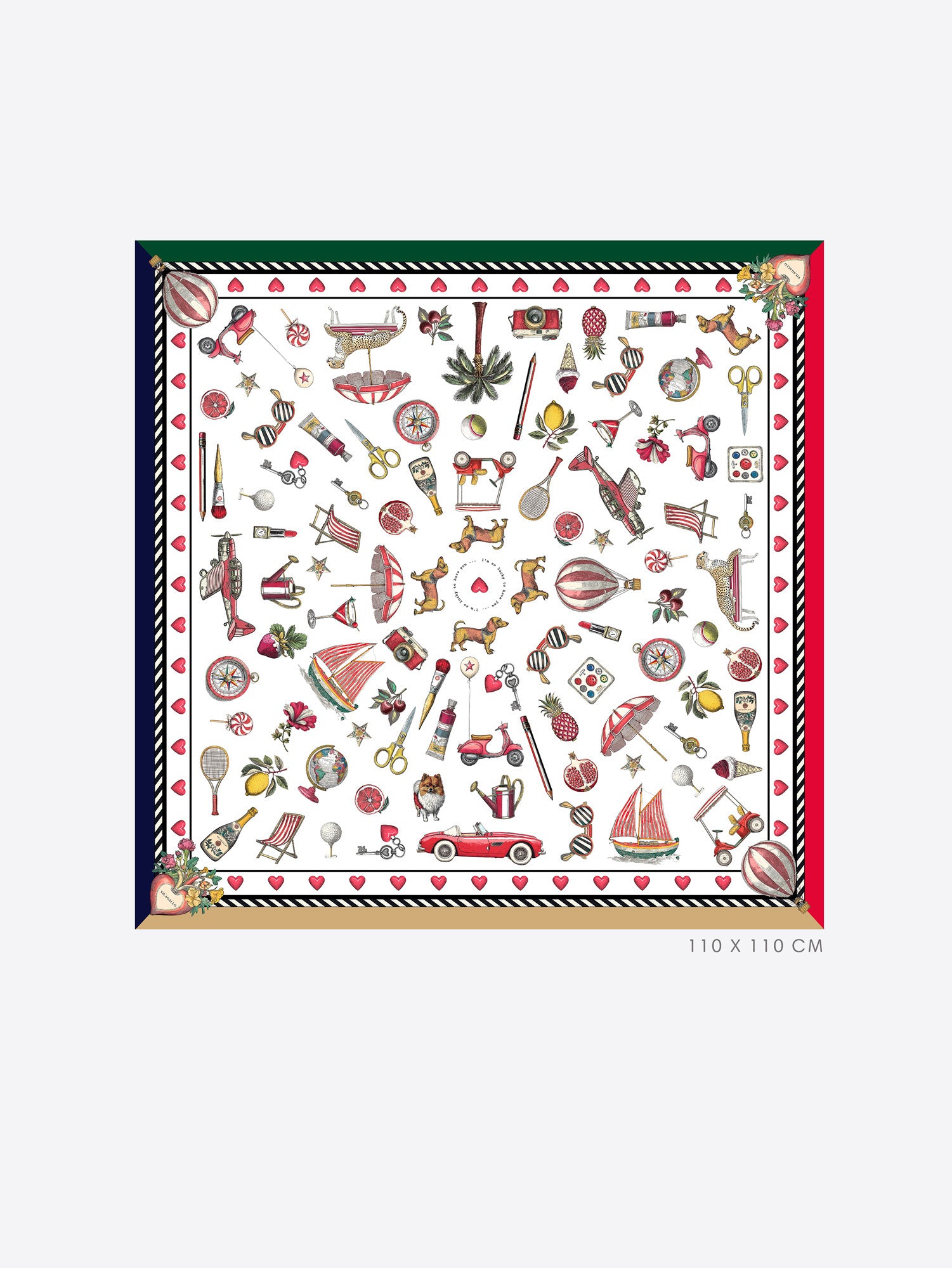 PAÑUELO MOTIVOS VINTAGE MULTICOLOR