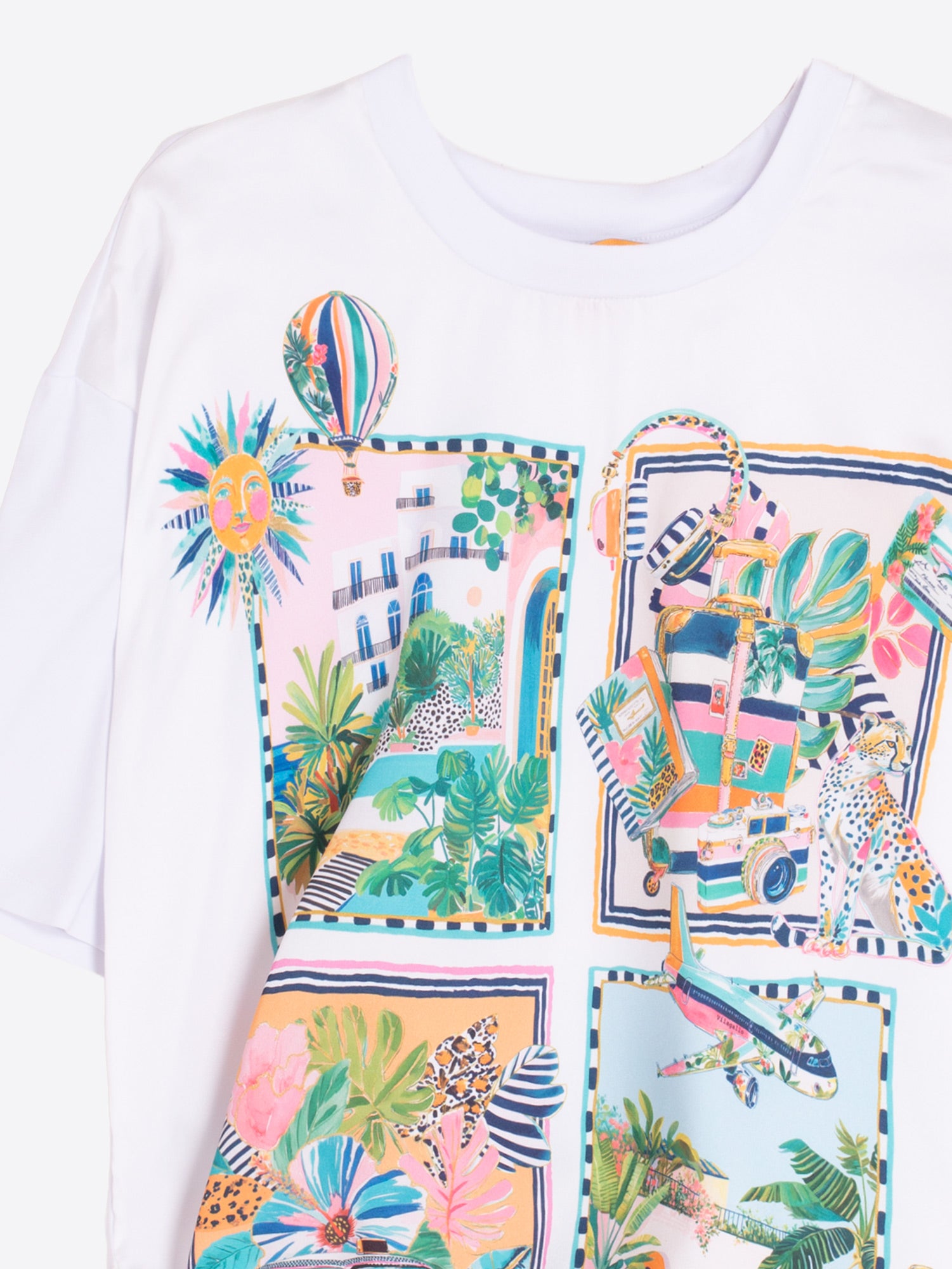 CAMISETA ESTAMPADO VACANZE LAZO LATERAL
