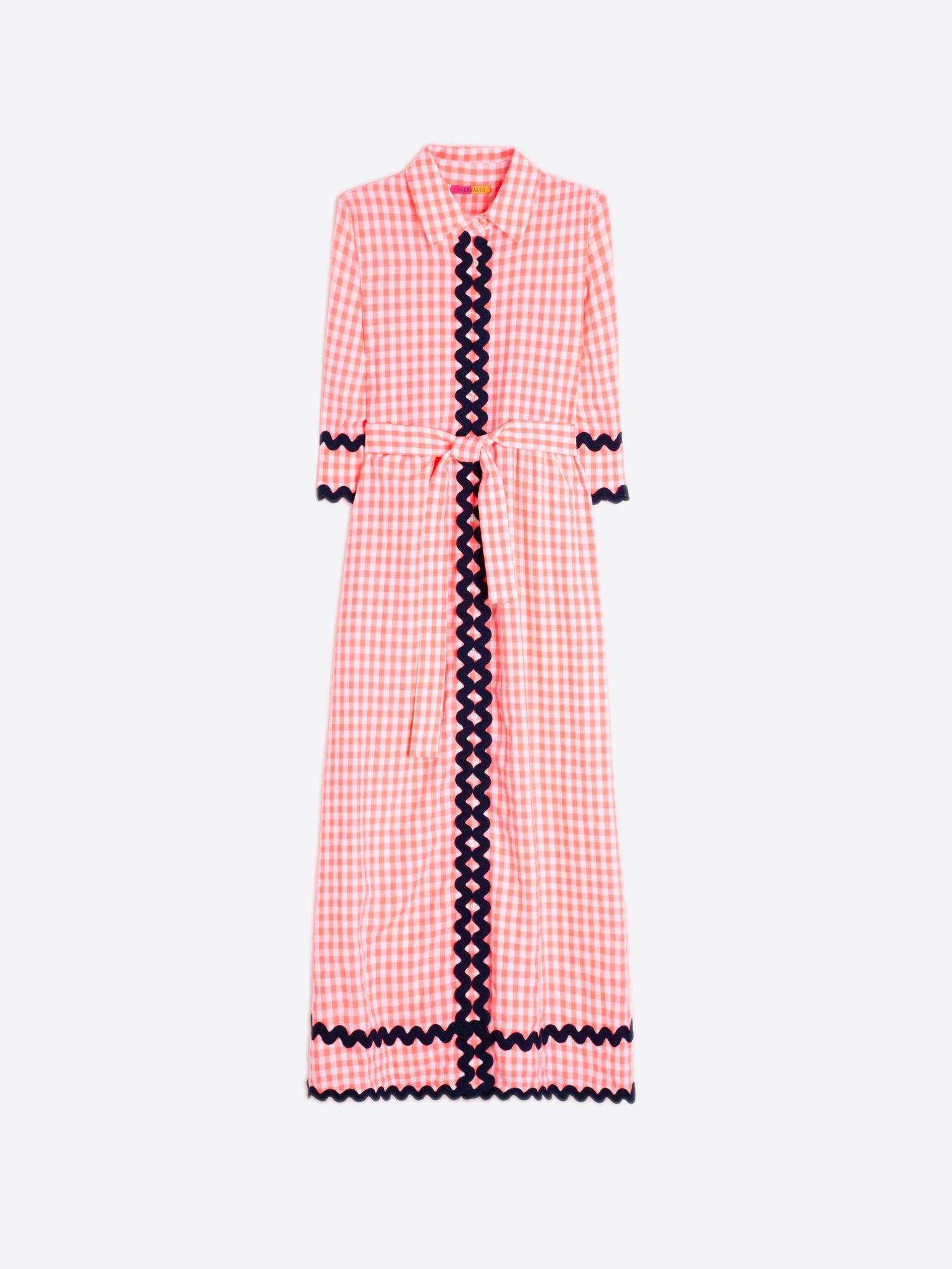VESTIDO NATALIA VICHY FLUOR